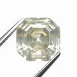 5.51ct 9.76x9.75x6.75mm GIA I1 Fancy Greyish Greenish Yellow Cut Corner Square Step Cut 28026-01 - MTD