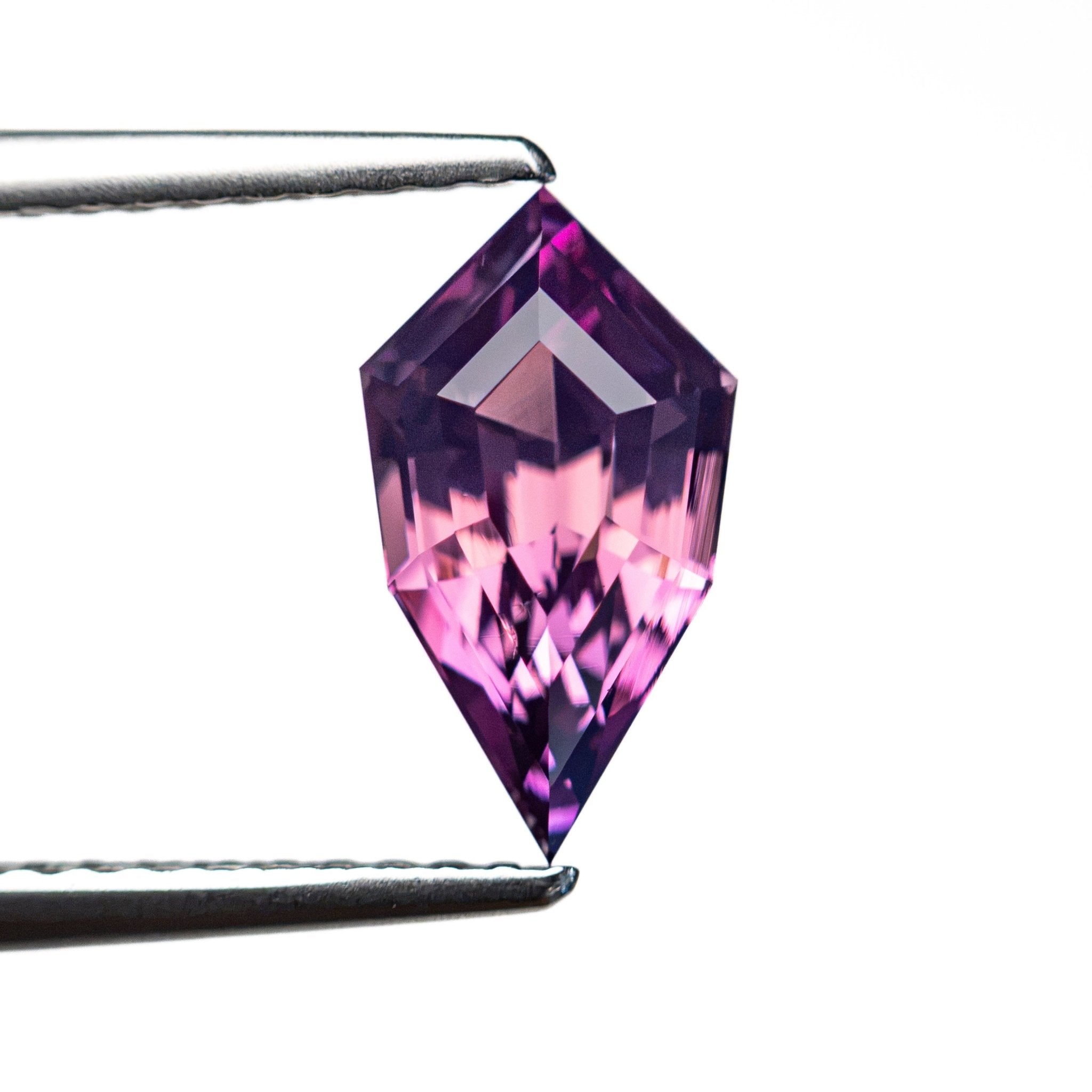 1.68ct 10.37x5.76x4.48mm Shield Step Cut Sapphire 28270-01 - MTD