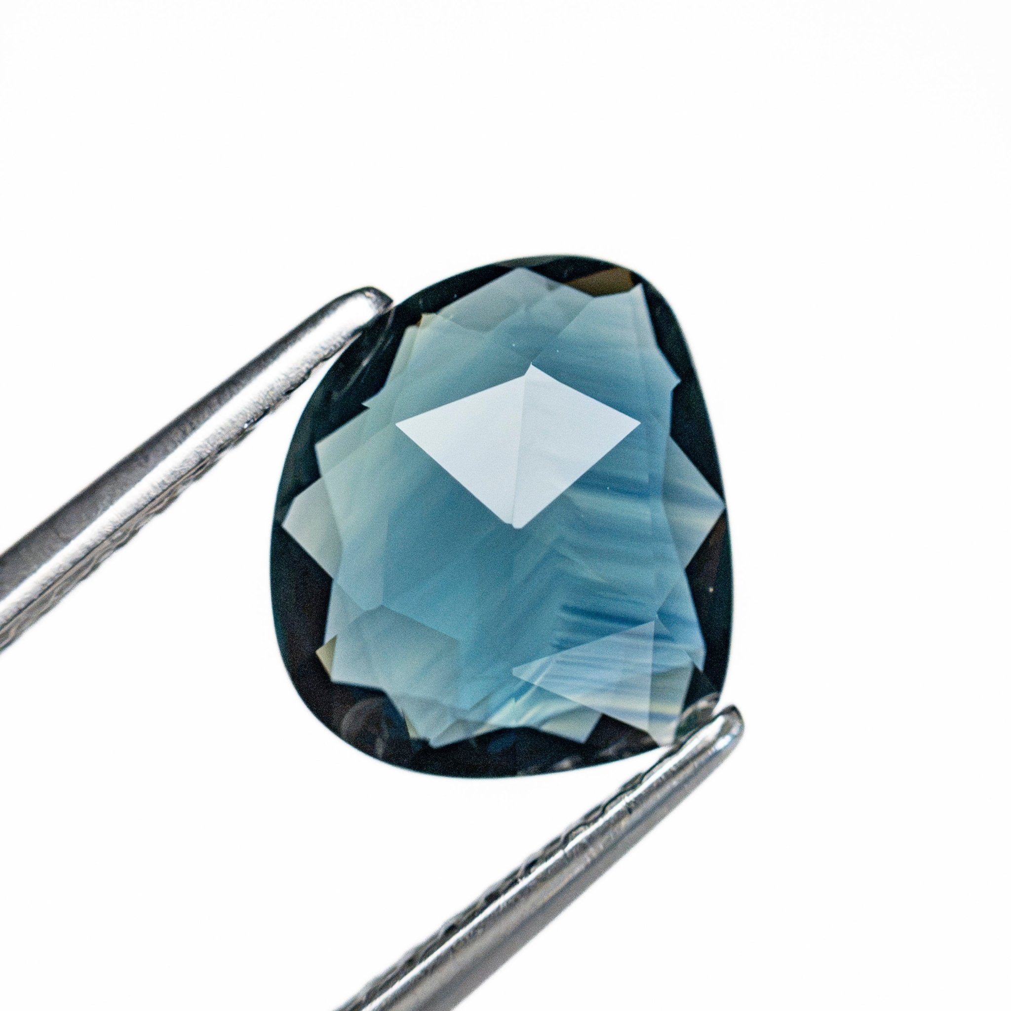 2.03ct 8.73x7.86x2.90mm Amorphous Double Cut Sapphire 28298-07 - MTD