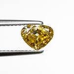 1.01ct 5.68x7.23x3.10mm GIA SI1 Fancy Deep Brownish Yellow Heart Brilliant 28350-01 - MTD