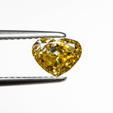 1.01ct 5.68x7.23x3.10mm GIA SI1 Fancy Deep Brownish Yellow Heart Brilliant 28350-01 - MTD