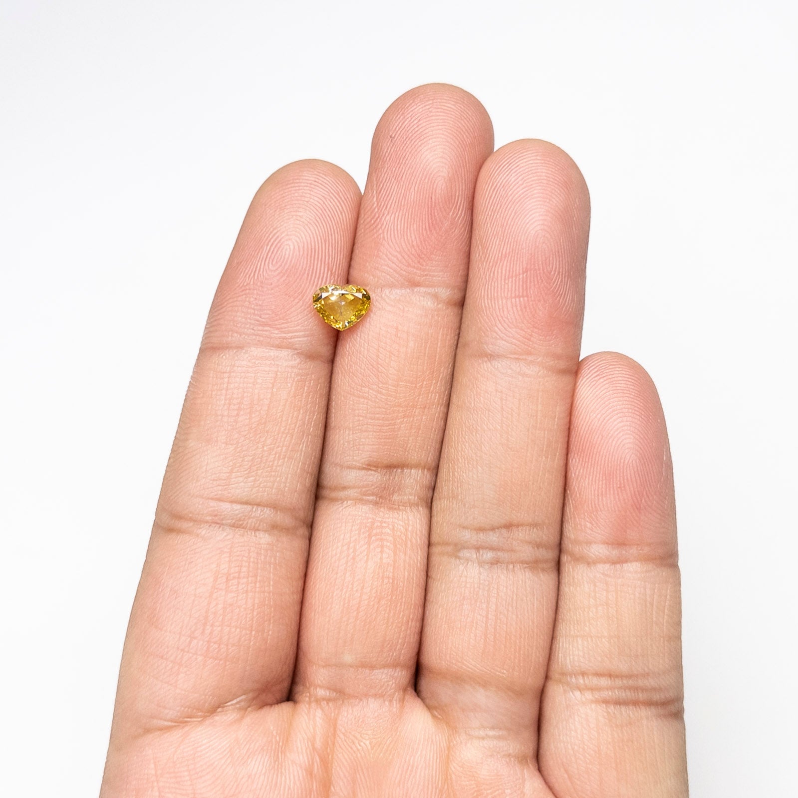 1.01ct 5.68x7.23x3.10mm GIA SI1 Fancy Deep Brownish Yellow Heart Brilliant 28350-01 - MTD