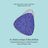 5.78ct VS2 C2 Pre - Cut Canadian Champagne Diamond 27941 - MTD