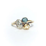 Sunlit Sea Bezel Set Cluster Ring - MTD