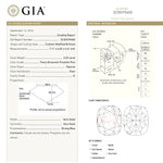 2.03ct 7.11x6.65x4.61mm GIA I2 Fancy Brownish Purplish Pink Cushion Brilliant 23911-01 - MTD