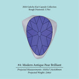 5.78ct VS2 C2 Pre - Cut Canadian Champagne Diamond 27941 - MTD