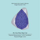 5.78ct VS2 C2 Pre - Cut Canadian Champagne Diamond 27941 - MTD