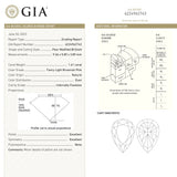 1.61ct 9.36x5.89x3.89mm GIA Internally Flawless Fancy Light Brownish Pink Pear Brilliant 24160 - 01 - MTD