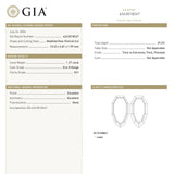 1.27ct 10.22x6.81x1.99mm GIA VS1 Q-R Geo Pear Portrait Cut 28329-01 - MTD