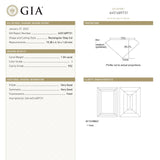 1.04ct 15.35x4.17x1.59mm GIA VS2 I Baguette Step Cut 23037-01 - MTD