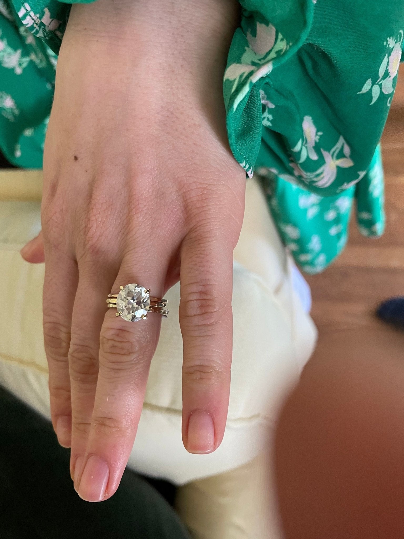 4.5 Seline Oval Moissanite Engagement Ring - MTD