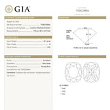 1.01ct 7.54x4.83x3.27mm GIA VS2 H Cushion Brilliant 28347-01 - MTD