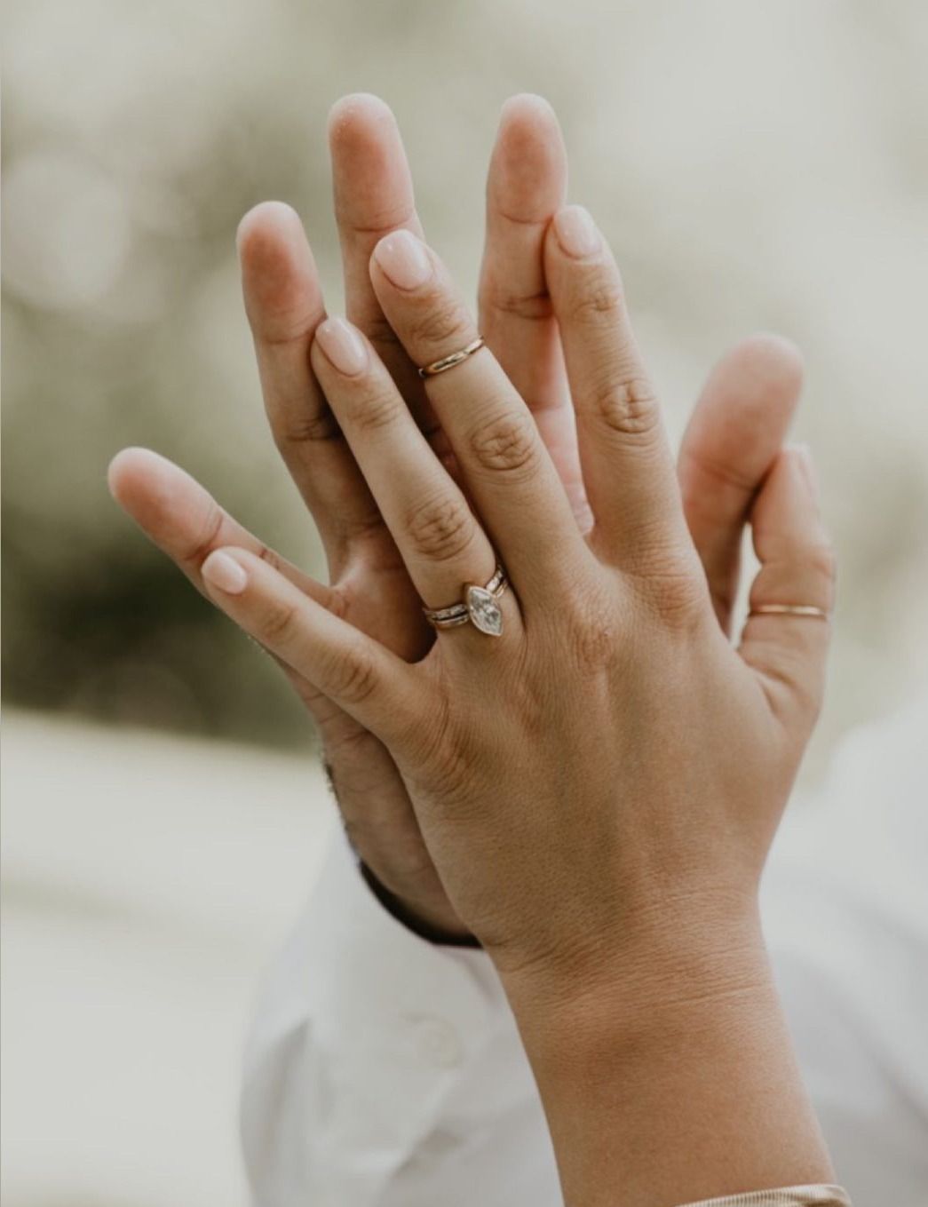 Mia Bezel Set Marquise Diamond Engagement Ring - MTD