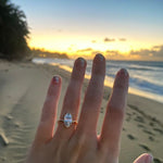 Mia Bezel Set Marquise Diamond Engagement Ring - MTD