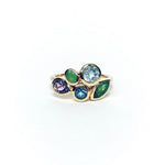Flora Bezel Set Gemstone Cluster Ring - MTD