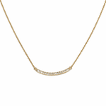 Rowan Curved Diamond Bar Necklace - MTD