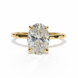 Alara Oval Diamond Claw Prong Engagement Ring