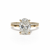 Alara Oval Diamond Claw Prong Engagement Ring