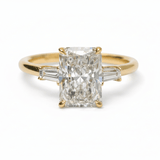 Haven Radiant Cut Three Stone Diamond Engagement Ring - MTD