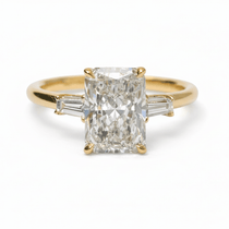 Haven Radiant Cut Three Stone Diamond Engagement Ring - MTD
