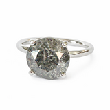 Maeve 5ct Round Salt and Pepper Diamond Engagement Ring