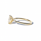 Annmarie Three Stone Oval and Marquise Diamond Engagement Ring - MTD