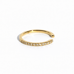 Fiona Open Shank French Set Diamond Wedding Band - MTD