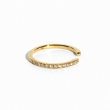 Fiona Open Shank French Set Diamond Wedding Band - MTD