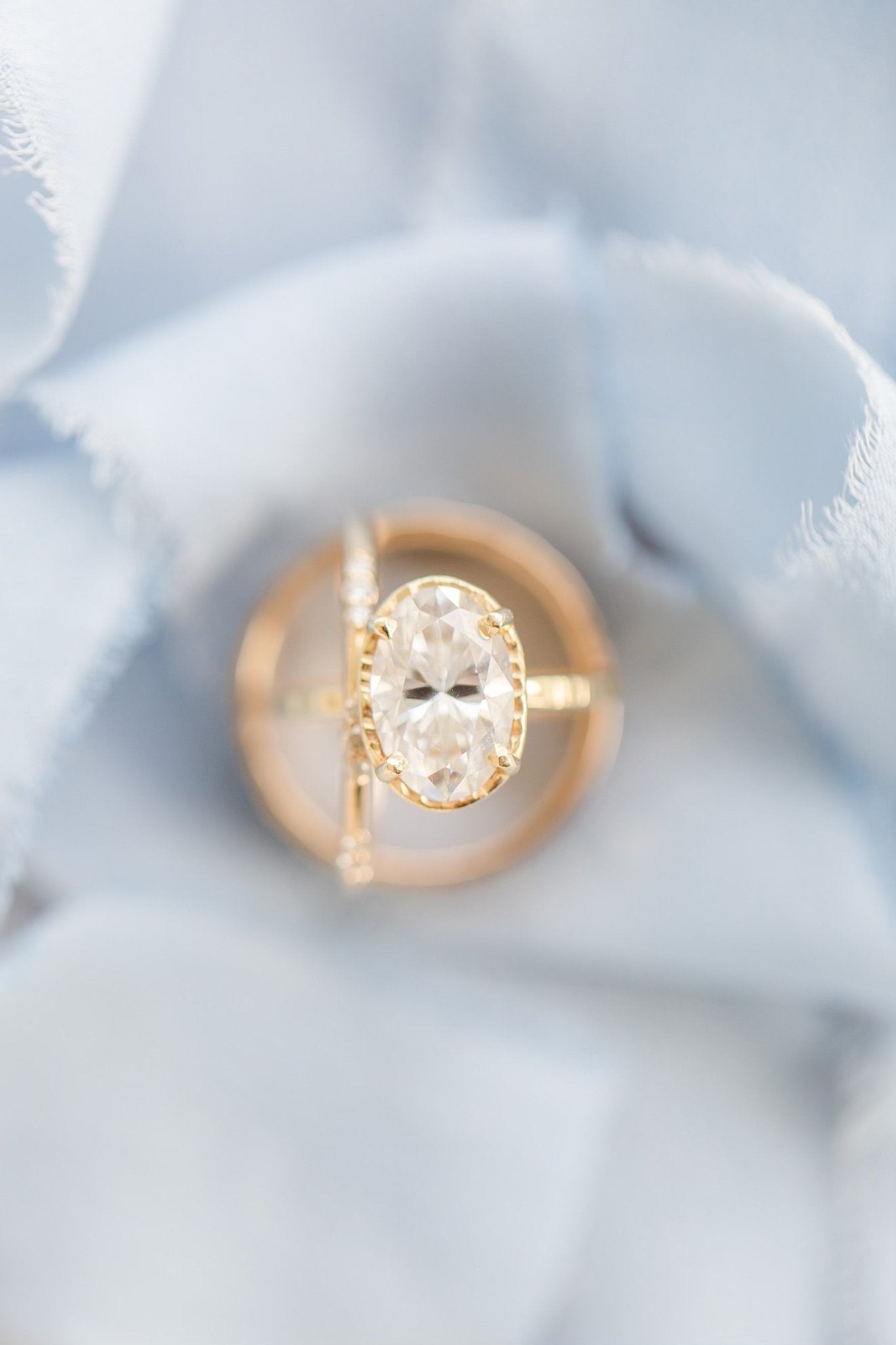 Madeline 3.5ct Elongated Oval Lab Diamond Engagement Ring - MTD