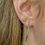 Harper Textured Round Gold Hoop Earrings - MTD