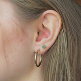 Lucy Smooth Gold Hollow Hoop Earrings - MTD