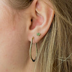 Penelope Gold Elongated Hoop Earrings - MTD