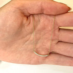 Rowan Curved Diamond Bar Necklace - MTD