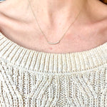Rowan Curved Diamond Bar Necklace - MTD