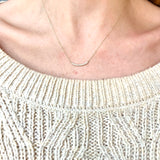 Rowan Curved Diamond Bar Necklace - MTD