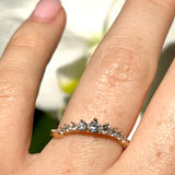 Olivia Curved Lab Grown Diamond Wedding Band