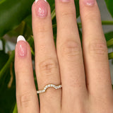 Andi Curved Diamond Wedding Band