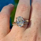 Alara Oval Diamond Claw Prong Engagement Ring