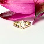Caroline Oval Diamond Split Band Engagement Ring - MTD