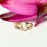 Caroline Oval Diamond Split Band Engagement Ring - MTD