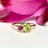 Blooming Meadow Bezel Set Cluster Ring - MTD