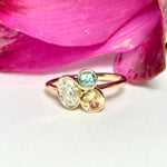 Sunlit Sea Bezel Set Cluster Ring - MTD