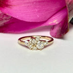 Snowscape Diamond Cluster Engagement Ring - MTD