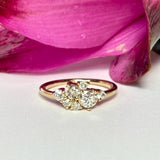 Snowscape Diamond Cluster Engagement Ring - MTD