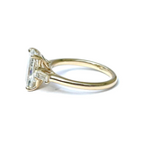 Haven Radiant Cut Three Stone Diamond Engagement Ring