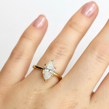 Belle Lab Grown Marquise Diamond Engagement Ring