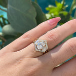 Marjorie Three Stone Oval Lab Diamond Engagement Ring Ready to Ship - MTD