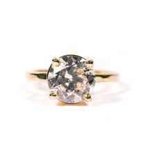 Abriella Antique Cut 2ct Round Diamond Engagement Ring - MTD