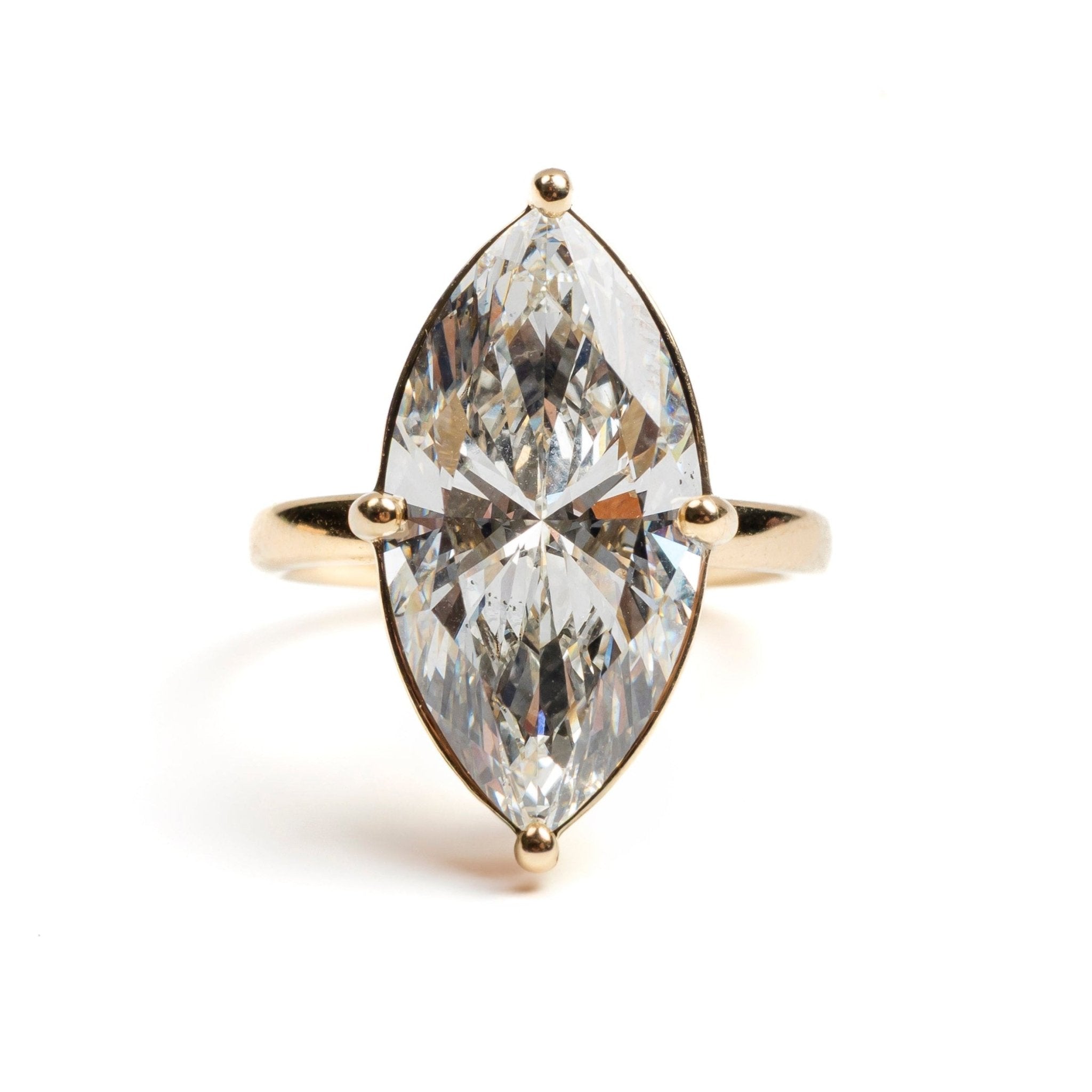 Nova Marquise Lab Diamond Hidden Halo Engagement Ring - MTD