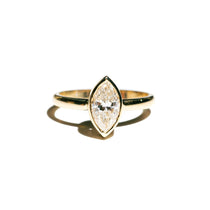 Mia Bezel Set Marquise Diamond Engagement Ring - MTD